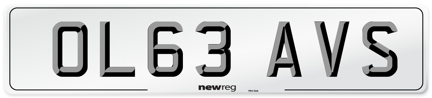 OL63 AVS Number Plate from New Reg
